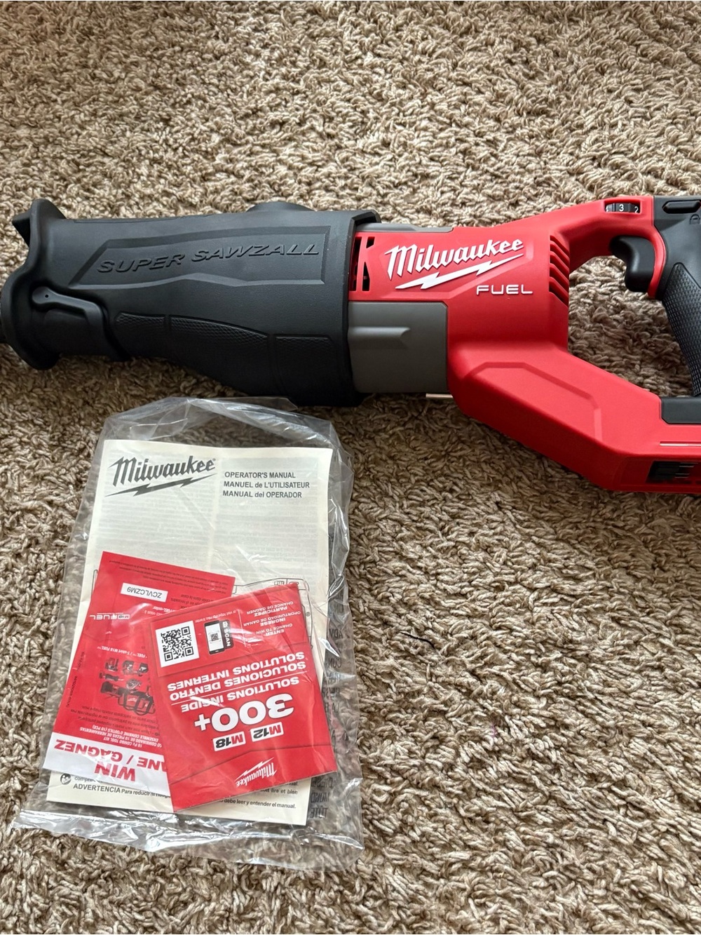 Milwaukee FUEL Super Sawzall Cordless Reciprocating Saw - Red/Black